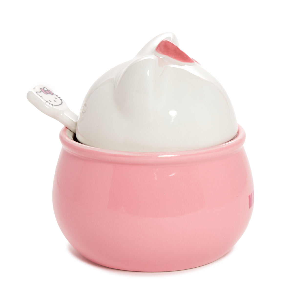 Hello Kitty Ceramic Sculpted Bowl and Spoon Set Home Goods BIOWORLD