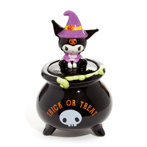 Kuromi Witch Lidded Ceramic Candy Bowl Seasonal Blue Sky Clayworks   