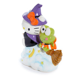 Hello Kitty and Keroppi Ceramic Halloween Figurine Seasonal Blue Sky Clayworks   