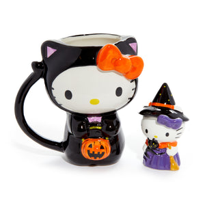 Hello Kitty Halloween Costume Ceramic Mug and Figurine Gift Set Seasonal Blue Sky Clayworks   