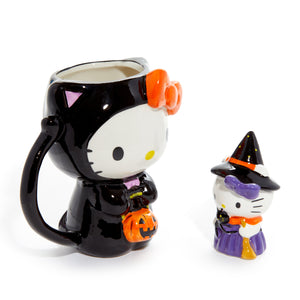 Hello Kitty Halloween Costume Ceramic Mug and Figurine Gift Set Seasonal Blue Sky Clayworks   