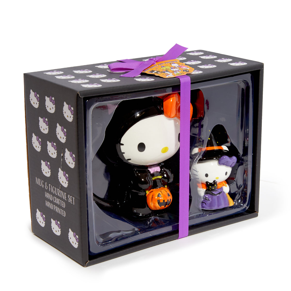 Hello Kitty Halloween Costume Ceramic Mug and Figurine Gift Set Seasonal Blue Sky Clayworks   