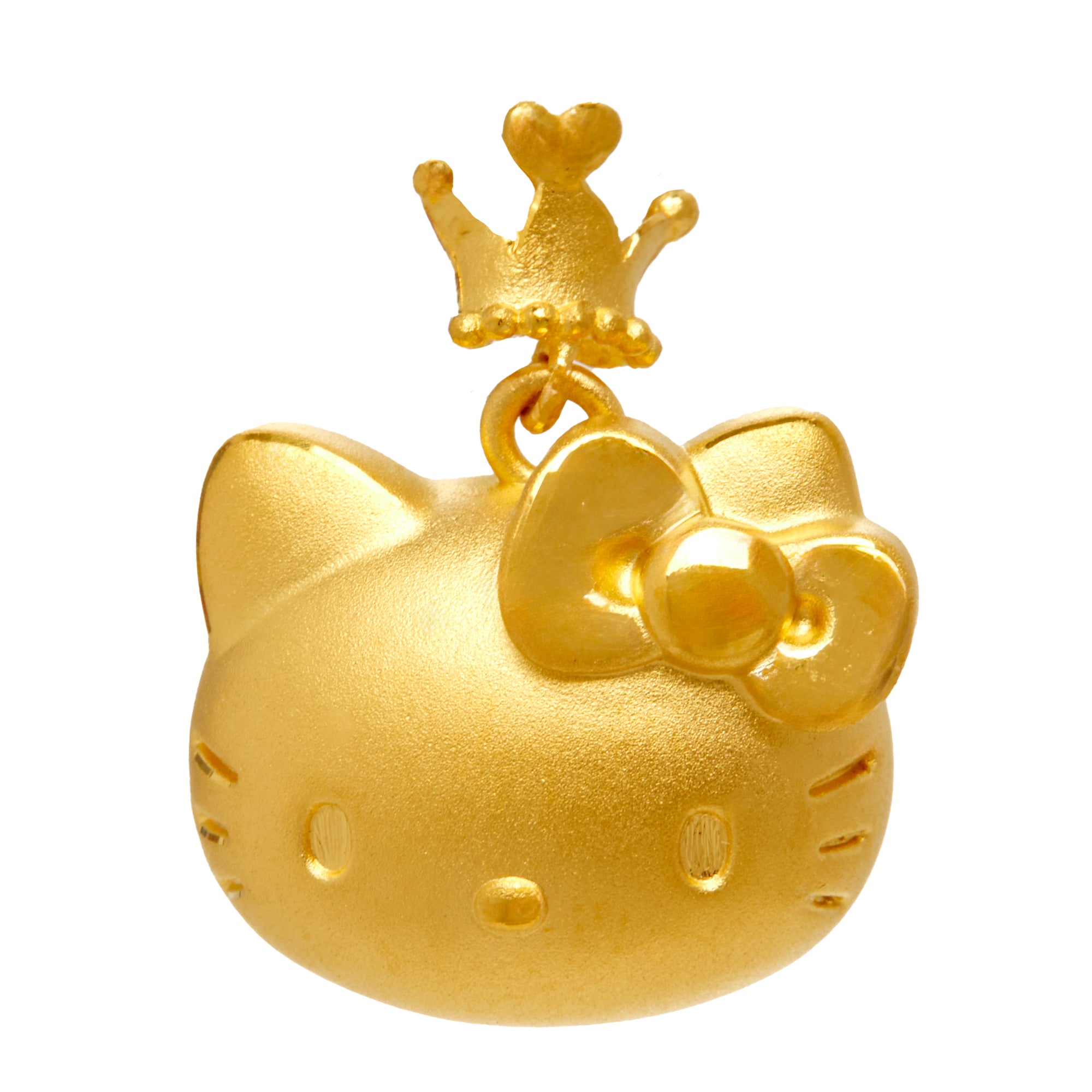 Hello Kitty x Chow Tai Fook 24K Gold Crown Pendant Jewelry Chow Tai Fook   