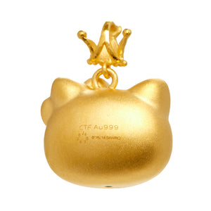 Hello Kitty x Chow Tai Fook 24K Gold Crown Pendant Jewelry Chow Tai Fook   