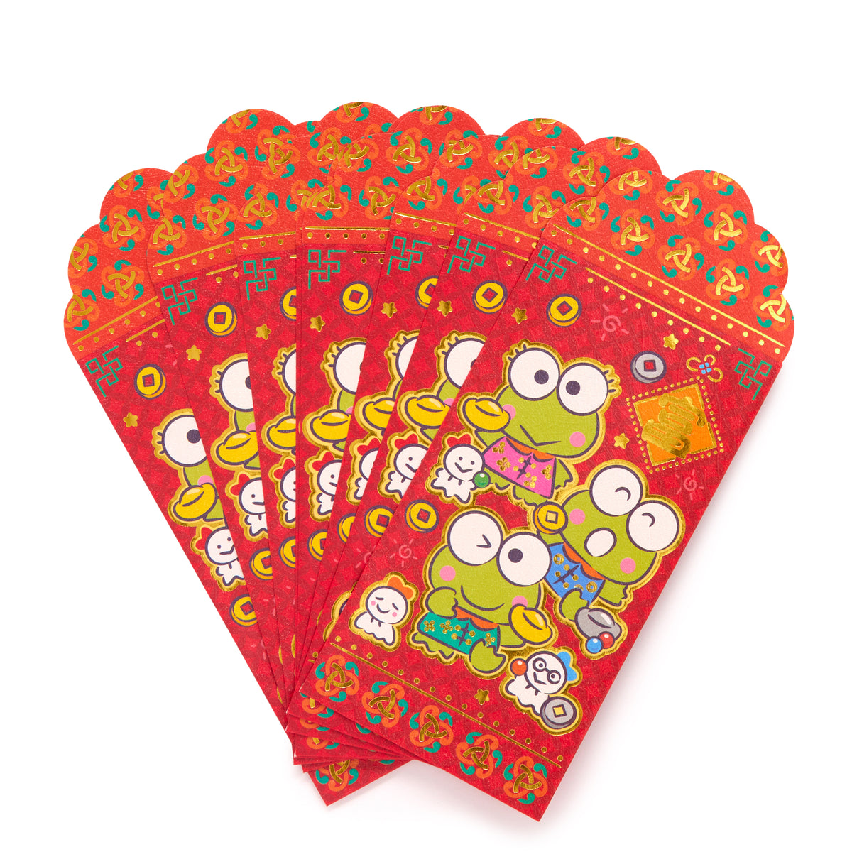 Keroppi 8-pc Vertical Enclosure Envelopes (Red) Stationery Global Original