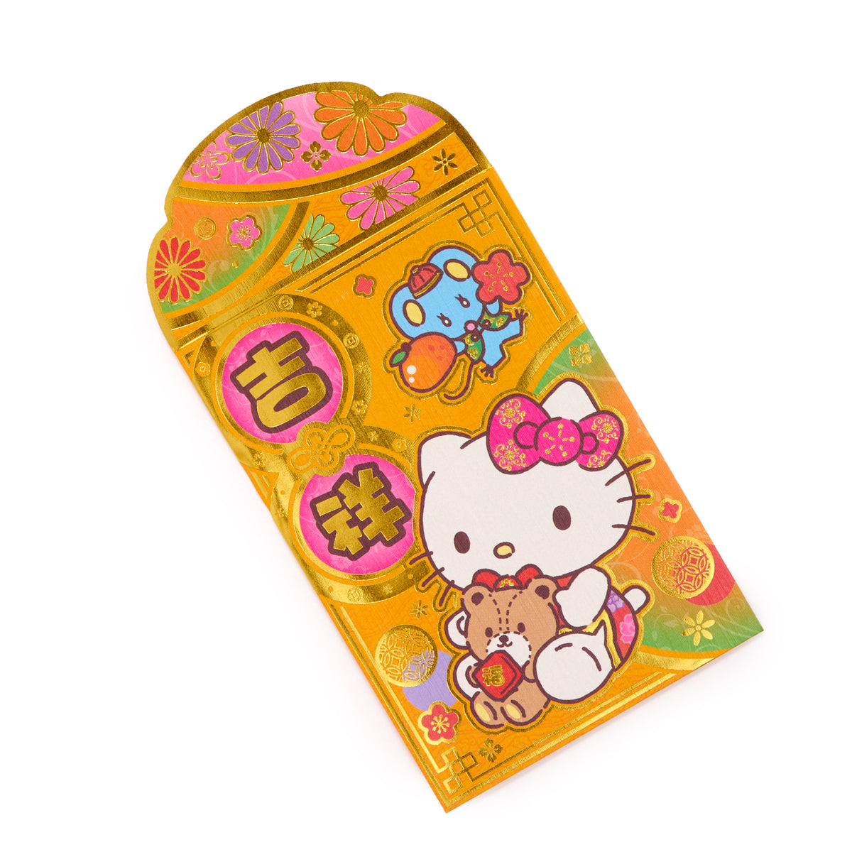 Hello Kitty 10-pc Enclosure Envelopes (Gold) Stationery Global Original