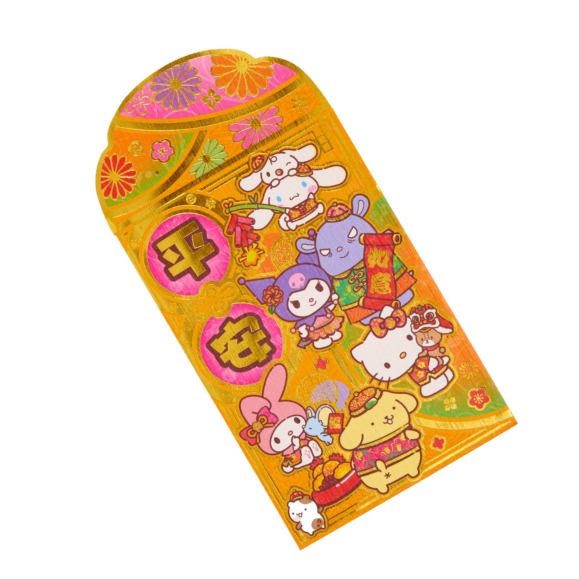 Sanrio Characters 10-pc Enclosure Envelopes (Gold) Stationery Global Original