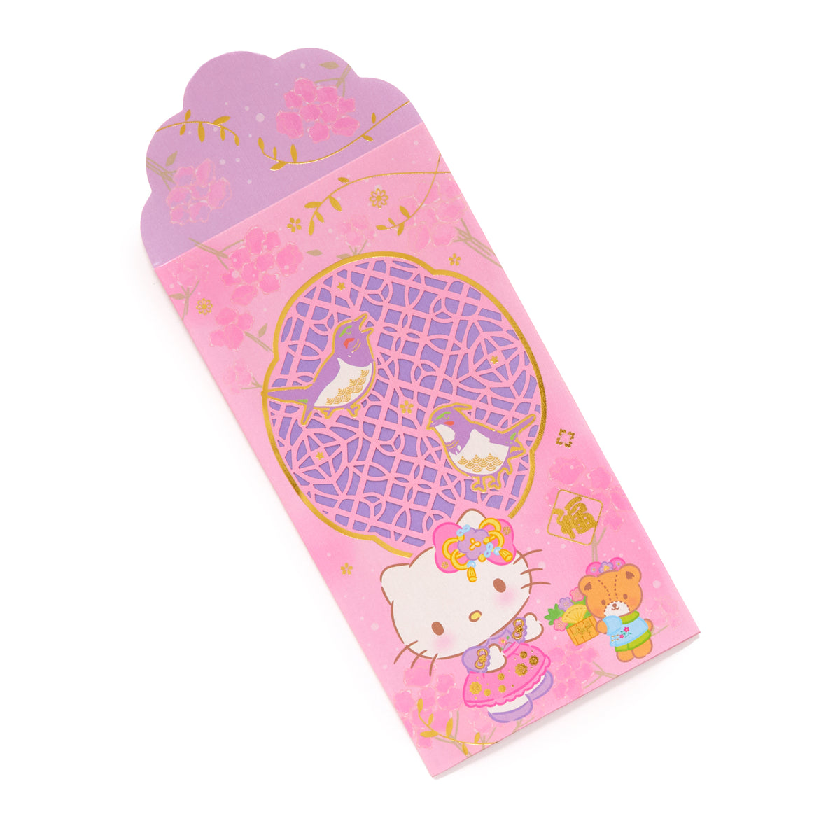 Hello Kitty 6-pc Laser-Cut Enclosure Envelopes Stationery Global Original