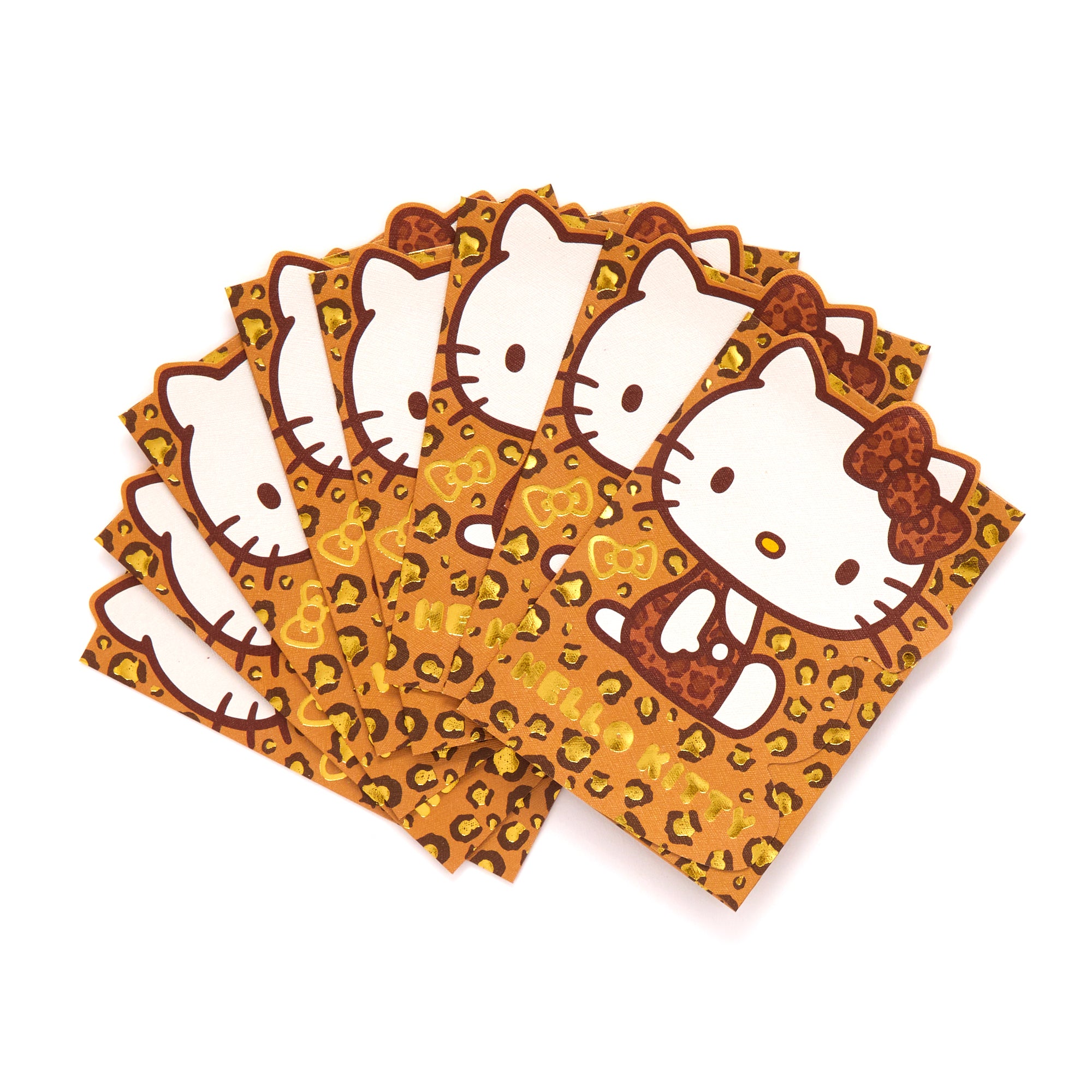 Hello Kitty 8-pc Animal Print Enclosure Envelopes Seasonal Global Original