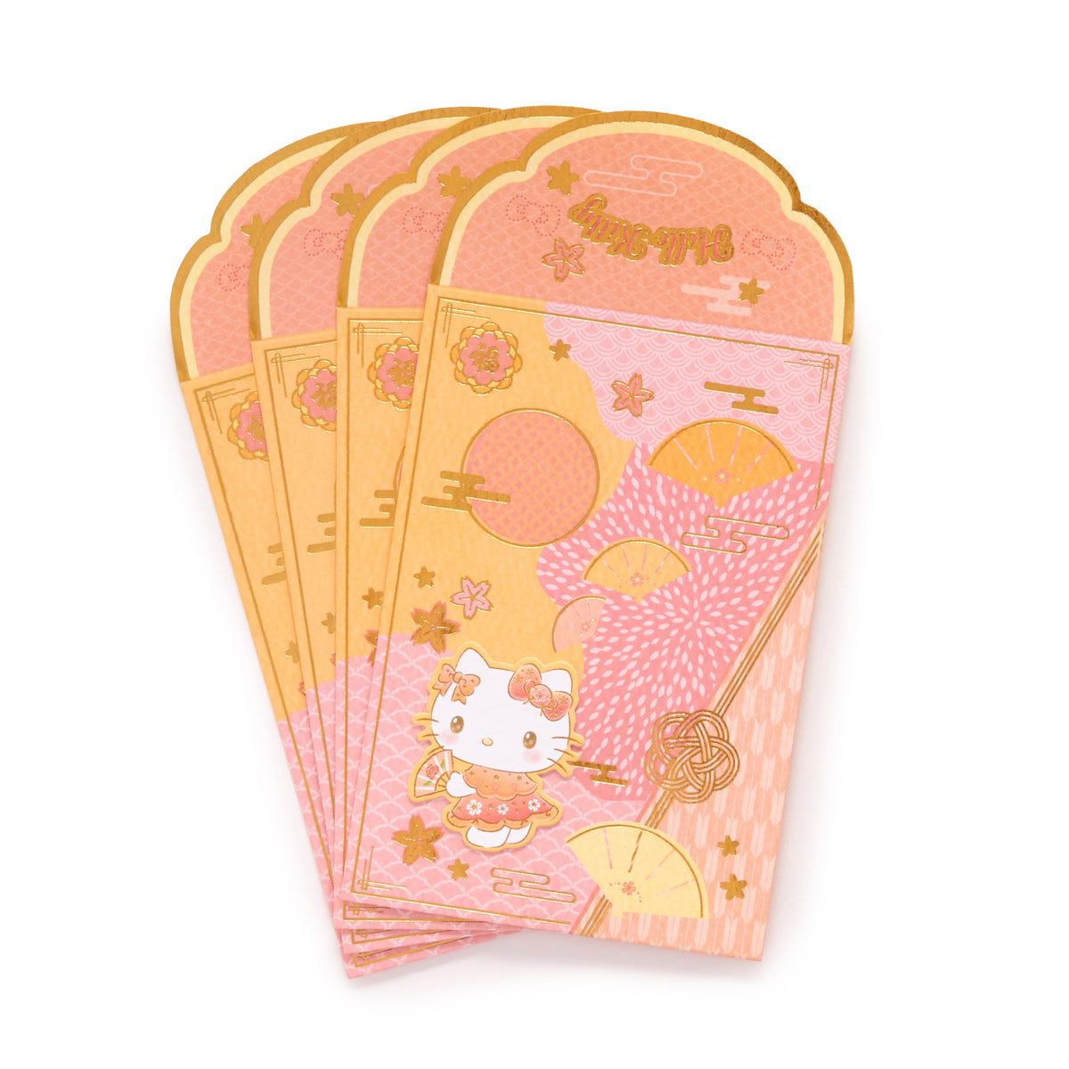 Hello Kitty 4-pc Enclosure Envelopes (3D Pop-Up) Stationery Global Original