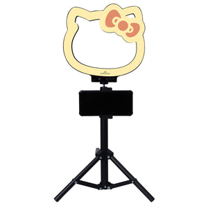 Hello Kitty® Supercute 10” RGB Desktop Ring Light with Tripod Makeup Lighting Impressions Vanity Co.   