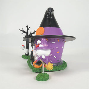 Hello Kitty's Halloween Witch Tower Figurine Set Home Goods ENESCO LLC   