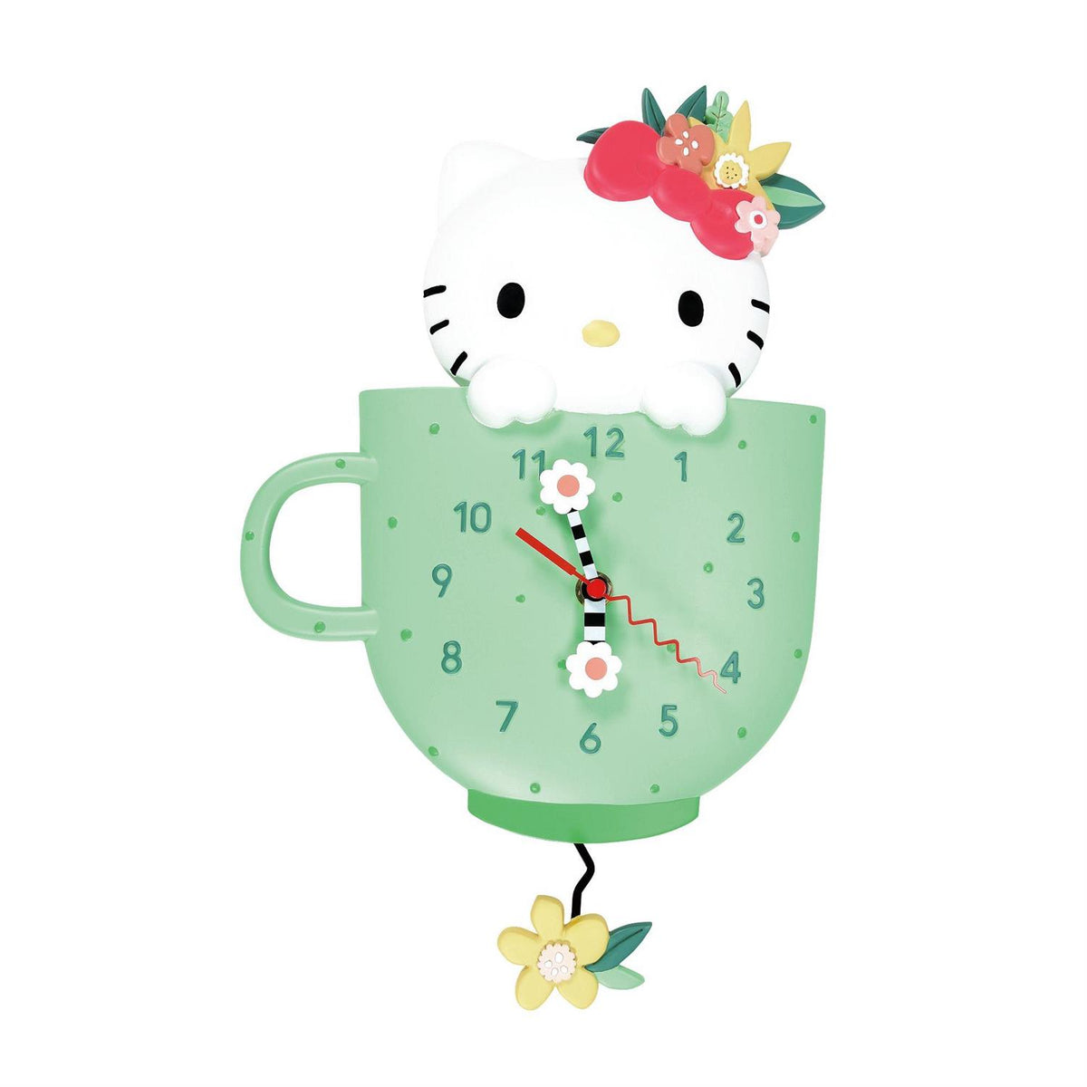 Hello Kitty Tea Time Wall Clock Home Goods ENESCO LLC   