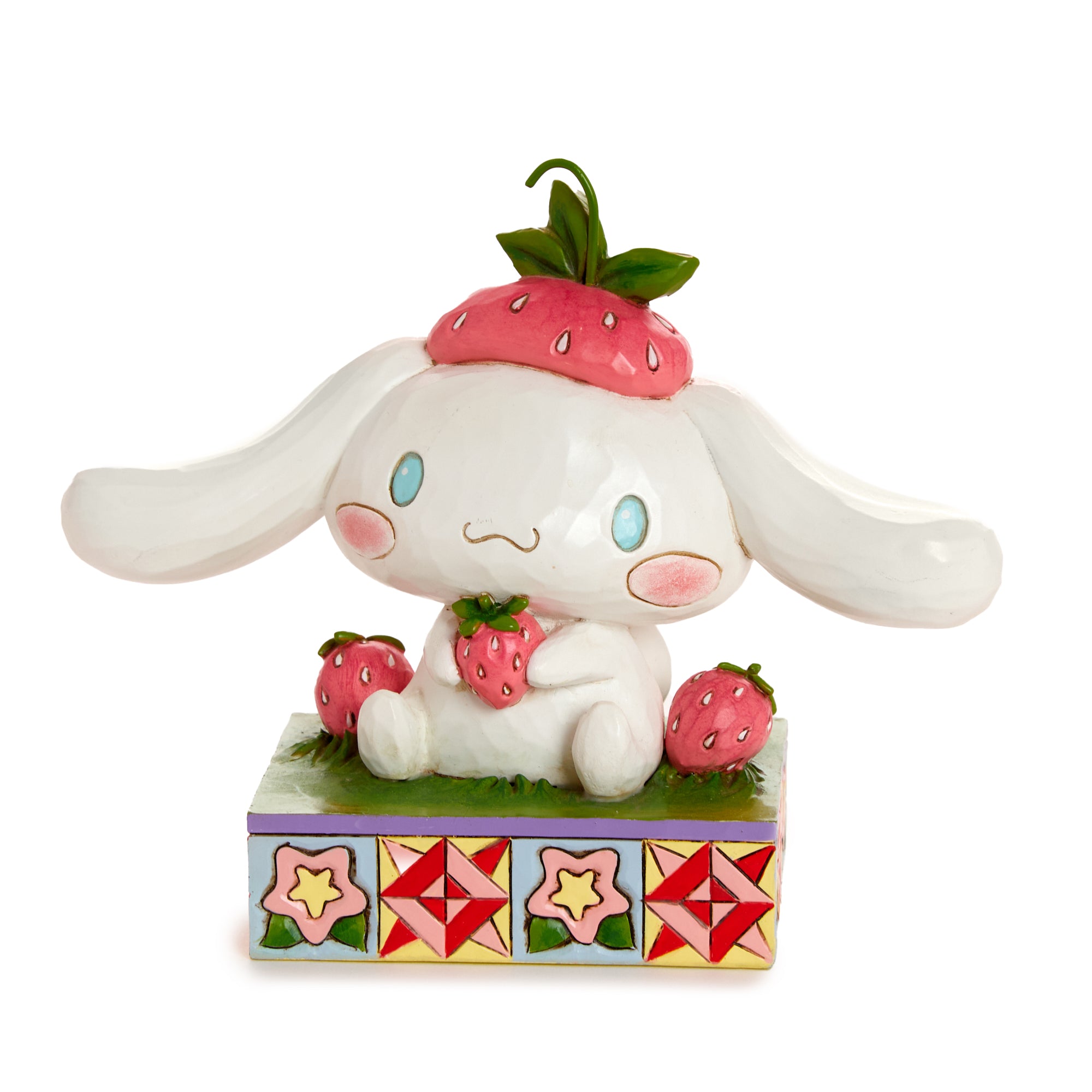 Cinnamoroll with Strawberry Figurine (Jim Shore Sanrio Collection) Home Goods ENESCO LLC   