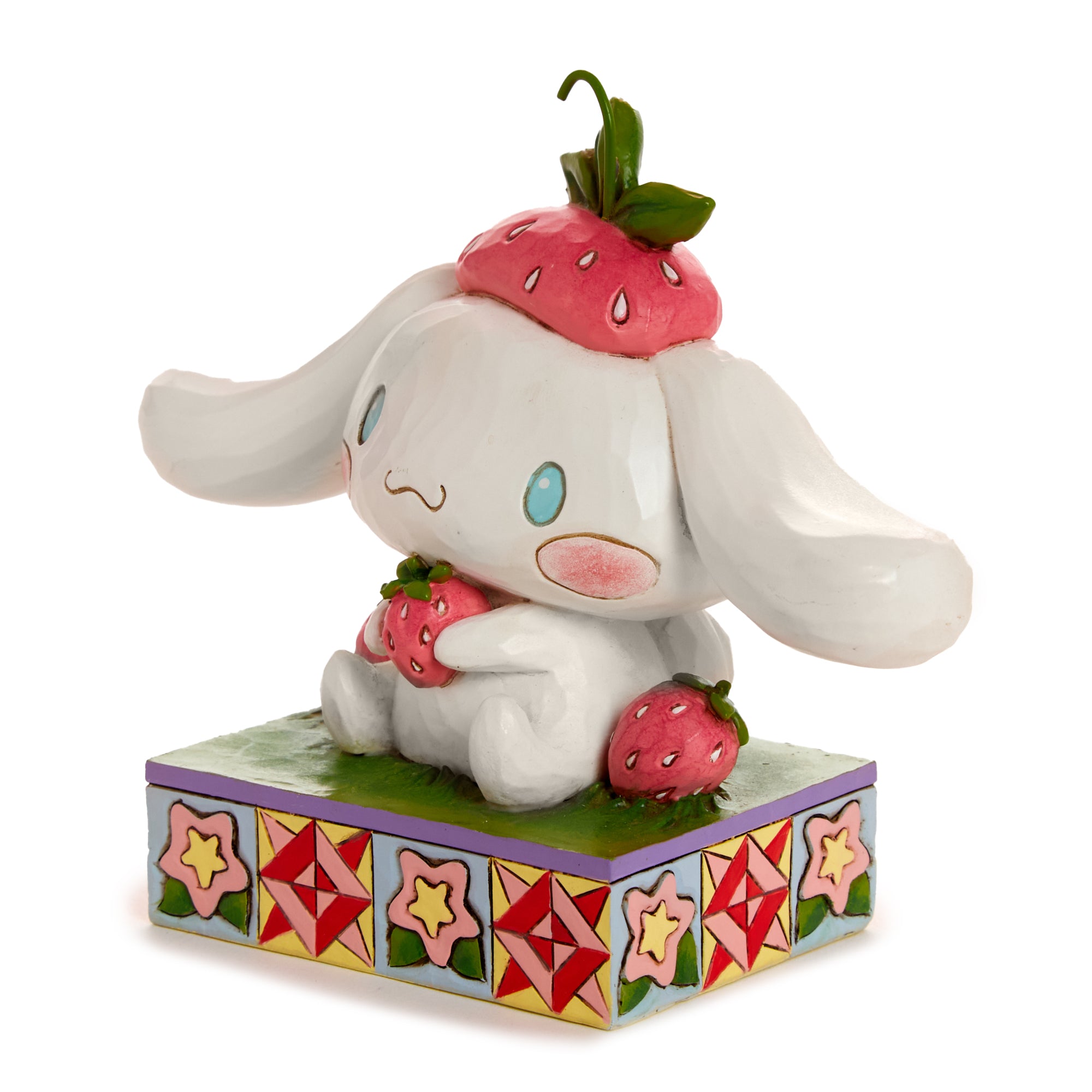 Cinnamoroll with Strawberry Figurine (Jim Shore Sanrio Collection) Home Goods ENESCO LLC   