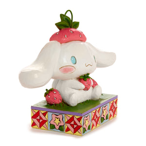 Cinnamoroll with Strawberry Figurine (Jim Shore Sanrio Collection) Home Goods ENESCO LLC   