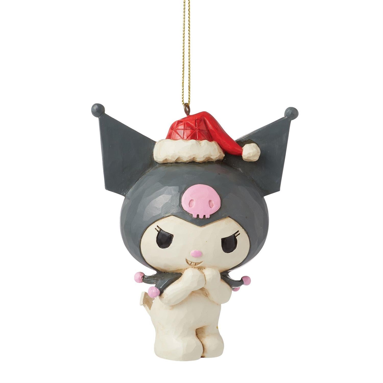 Kuromi Santa Hat Hanging Ornament (Jim Shore Sanrio Collection) Home Goods ENESCO LLC   