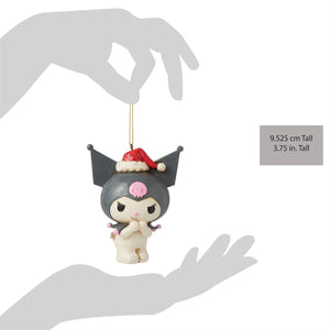 Kuromi Santa Hat Hanging Ornament (Jim Shore Sanrio Collection) Home Goods ENESCO LLC   