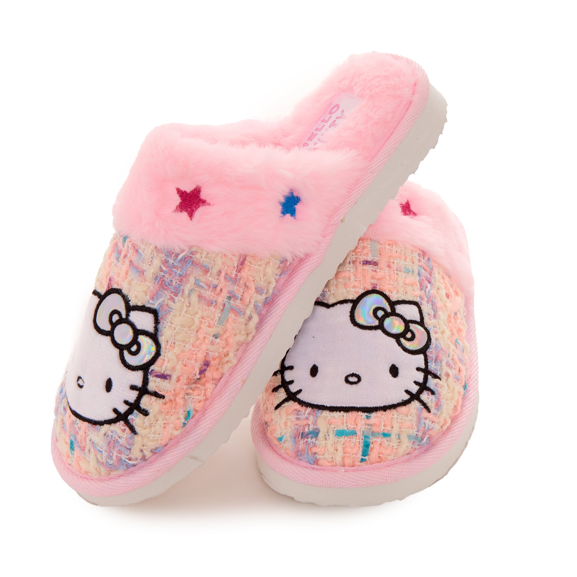 Hello Kitty Cozy Plush Loungewear Slides Shoes BIOWORLD