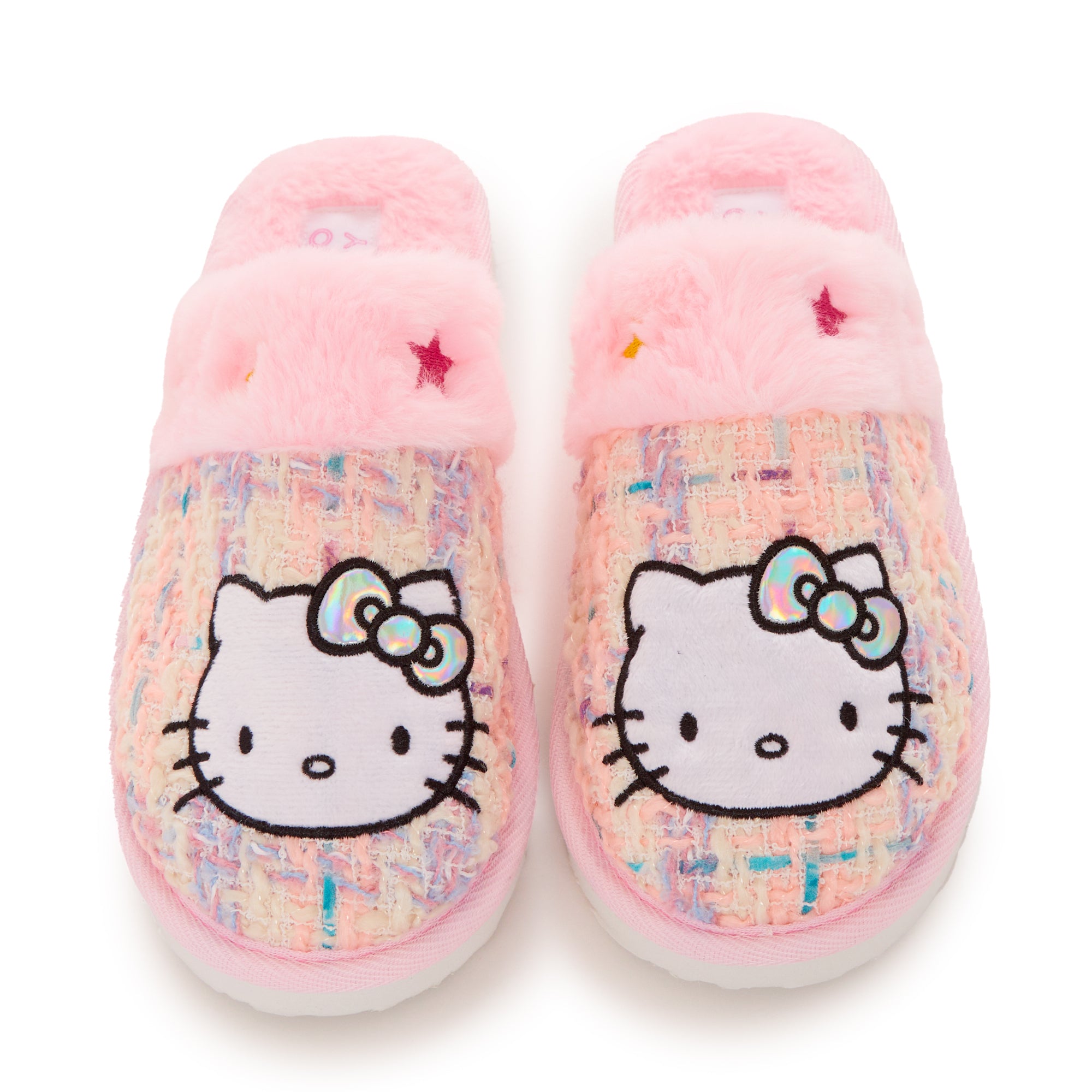 Hello Kitty Cozy Plush Loungewear Slides Shoes BIOWORLD