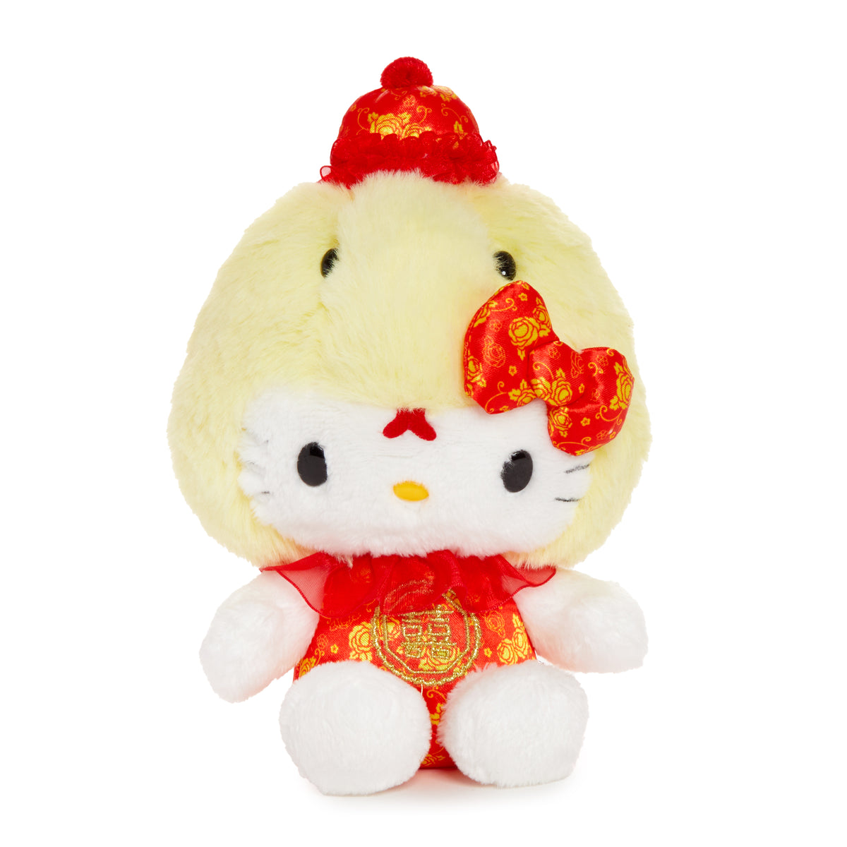 Hello Kitty 7&quot; Bean Doll Yellow Plush (Year of the Snake) Plush NAKAJIMA CORPORATION