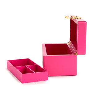 Hello Kitty Pink Lacquered Jewelry Box Organizer Home Goods JACMEL JEWELRY INC   