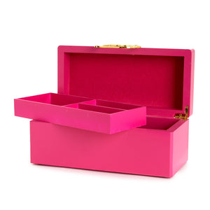 Hello Kitty Pink Lacquered Jewelry Box Organizer Home Goods JACMEL JEWELRY INC   