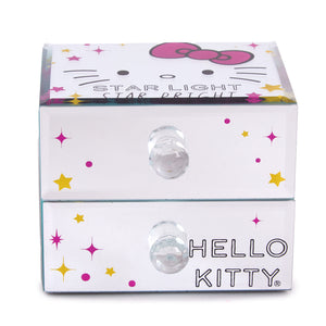 Hello Kitty Mirrored Compact Jewelry Box Home Goods JACMEL JEWELRY INC   