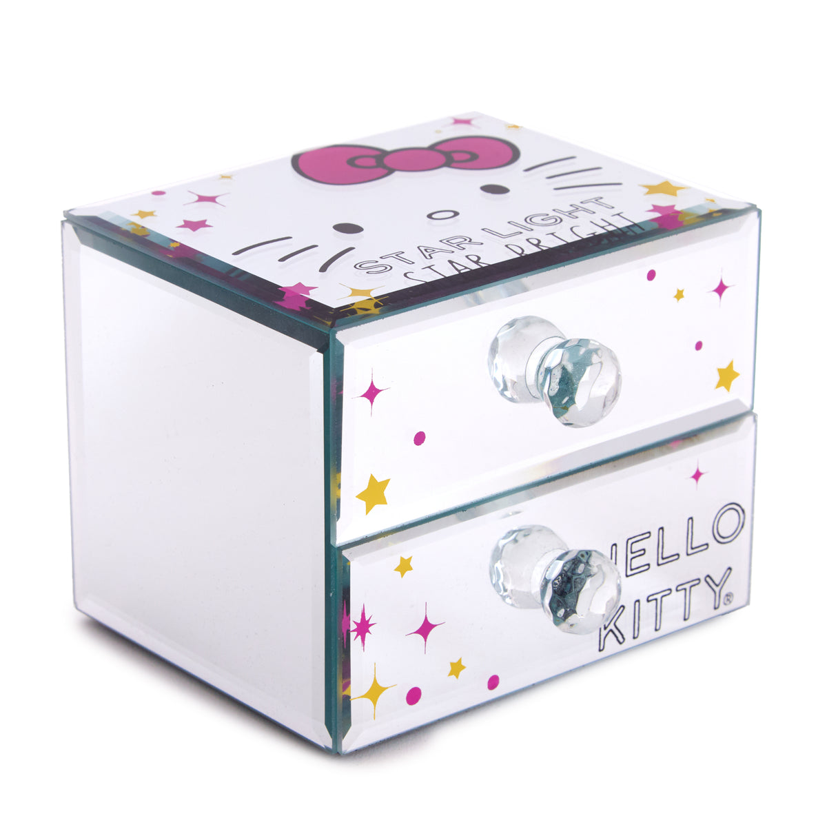 Hello Kitty Mirrored Compact Jewelry Box Home Goods JACMEL JEWELRY INC   