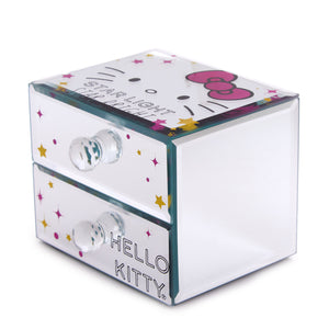 Hello Kitty Mirrored Compact Jewelry Box Home Goods JACMEL JEWELRY INC   