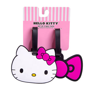 Hello Kitty Pink Bow 2-pc Luggage Tag Set Travel JACMEL JEWELRY INC   