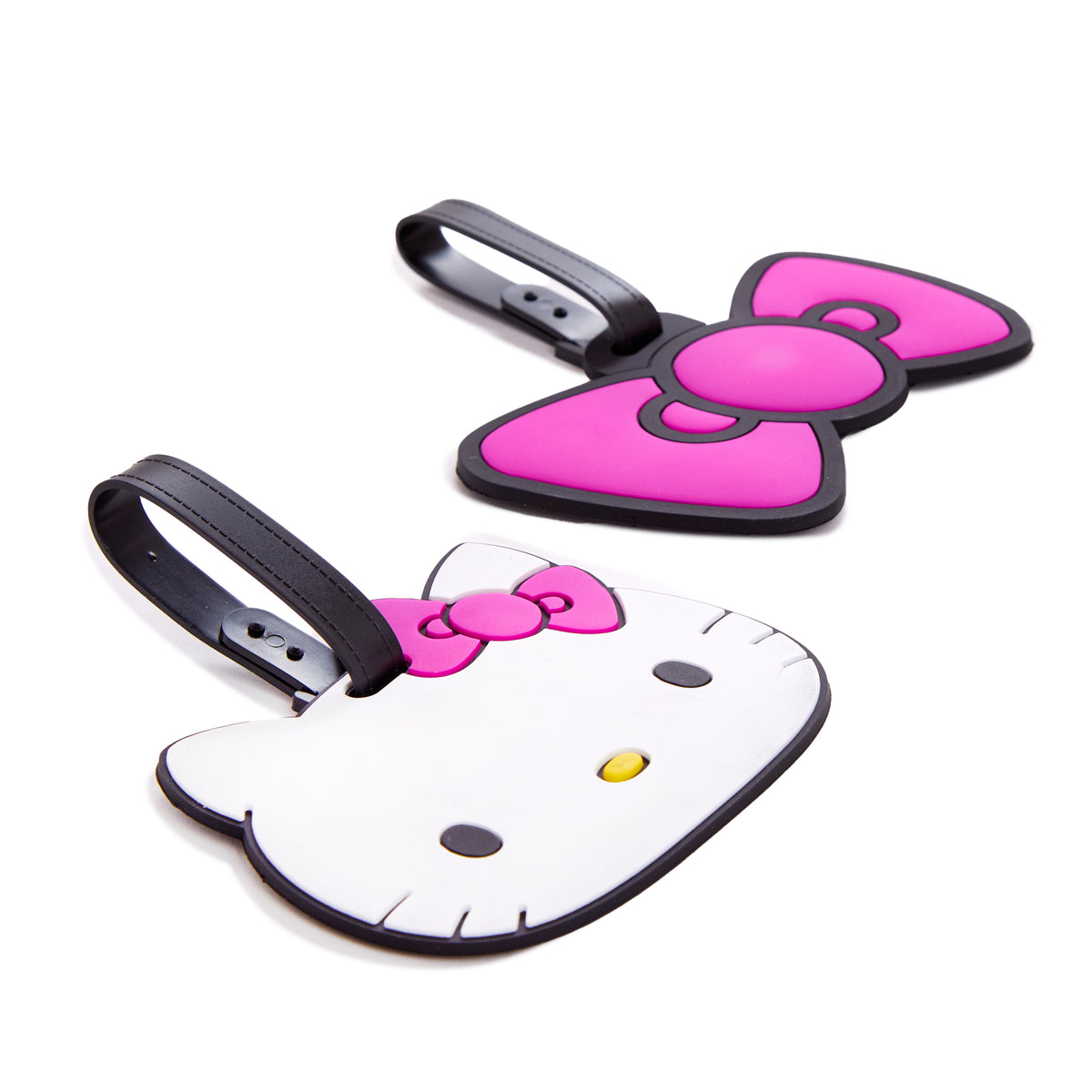 Hello Kitty Pink Bow 2-pc Luggage Tag Set Travel JACMEL JEWELRY INC   