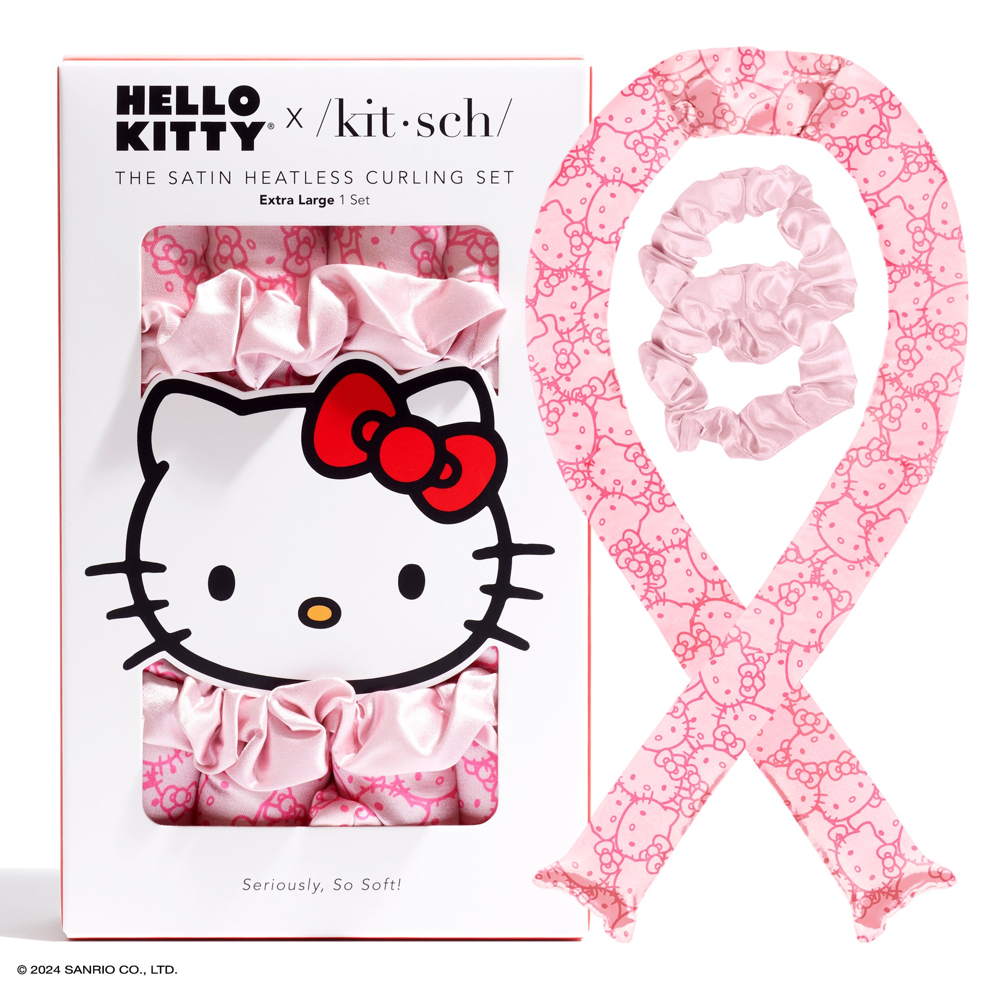 Hello Kitty x Kitsch XL Heatless Curling Set Accessory Kitsch LLC   