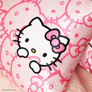 Hello Kitty x Kitsch Faces Pillowcase (Pink) Home Goods Kitsch LLC   