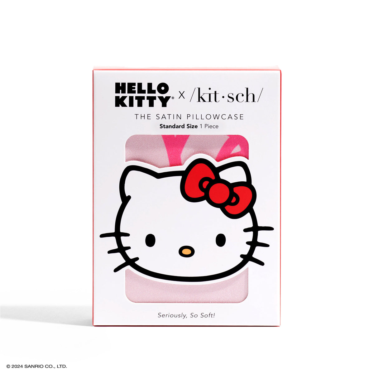 Hello Kitty x Kitsch Faces Pillowcase (Pink) Home Goods Kitsch LLC   