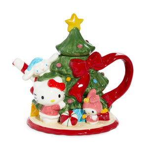 Hello Kitty and Friends Ceramic Holiday Tree Teapot