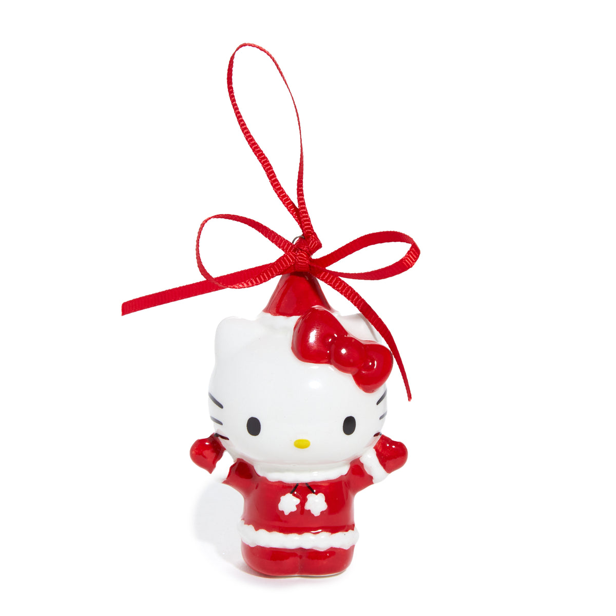 Hello Kitty and My Melody 2-pc Holiday Ceramic Ornament Set (Santa Suit) Seasonal Blue Sky Clayworks