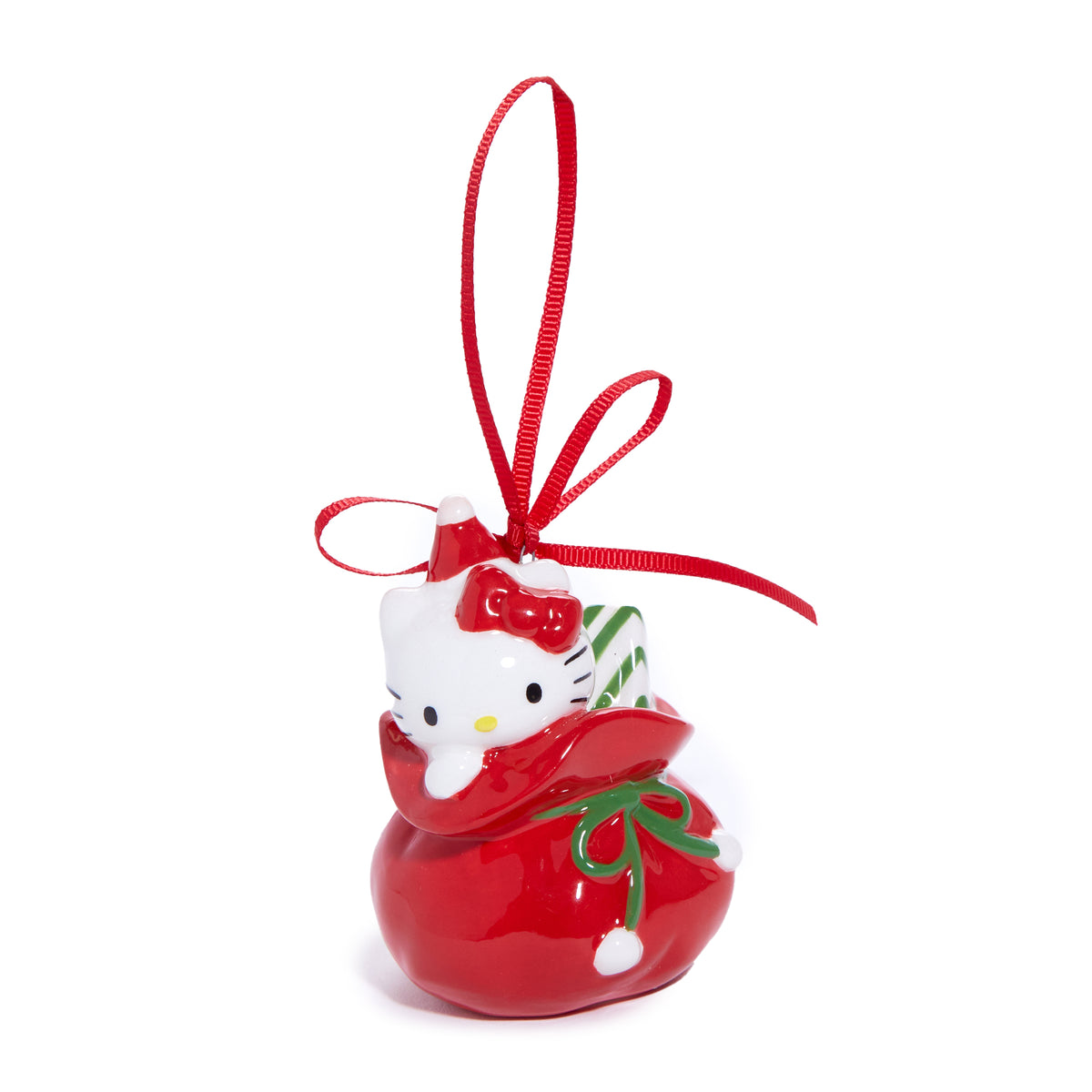 Hello Kitty and My Melody 2-pc Holiday Ceramic Ornament Set (Red) Seasonal Blue Sky Clayworks