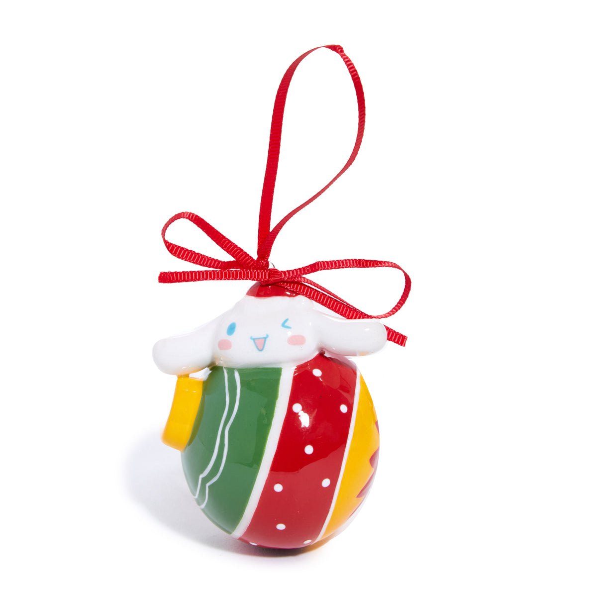 Hello Kitty and Cinnamoroll 2-pc Holiday Ceramic Ornament Set (Red)