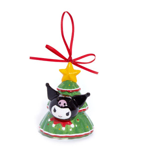 Hello Kitty and Kuromi 2-pc Holiday Ceramic Ornament Set (Red) Seasonal Blue Sky Clayworks