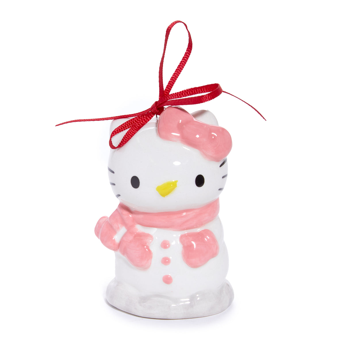 Hello Kitty 2-pc Holiday Ceramic Ornament Set (Winter Play) Seasonal Blue Sky Clayworks