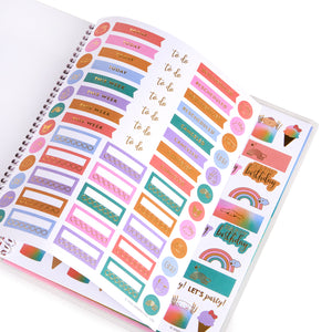 Hello Kitty and Friends x Erin Condren Rainbow Relaxation 2025 LifePlanner Stationery ERIN CONDREN   