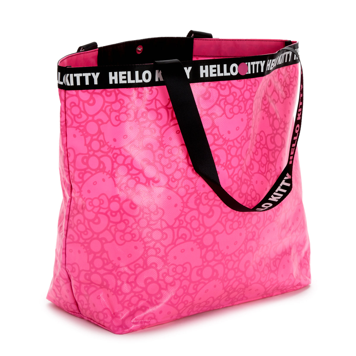 Limited Release* Hot Pink Lattice Stitch Nylon Tote Bag - KiKi's Mercato