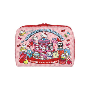 Hello Kitty x LeSportsac Extra Large Rectangular Cosmetic Bag (Party Time!) Bags LeSportsac   