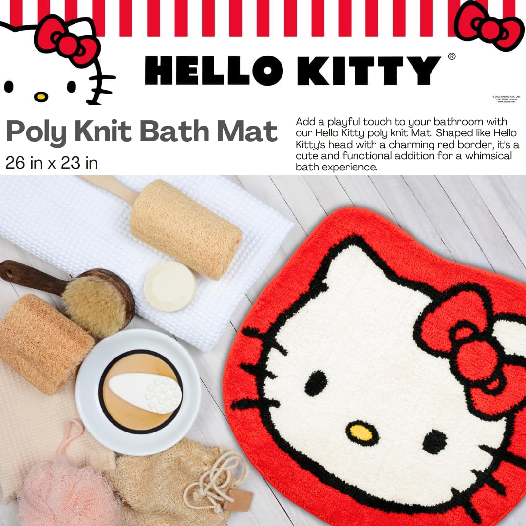 Hello Kitty Plush Bathroom Mat Home Goods Franco Manufacturing Company I   