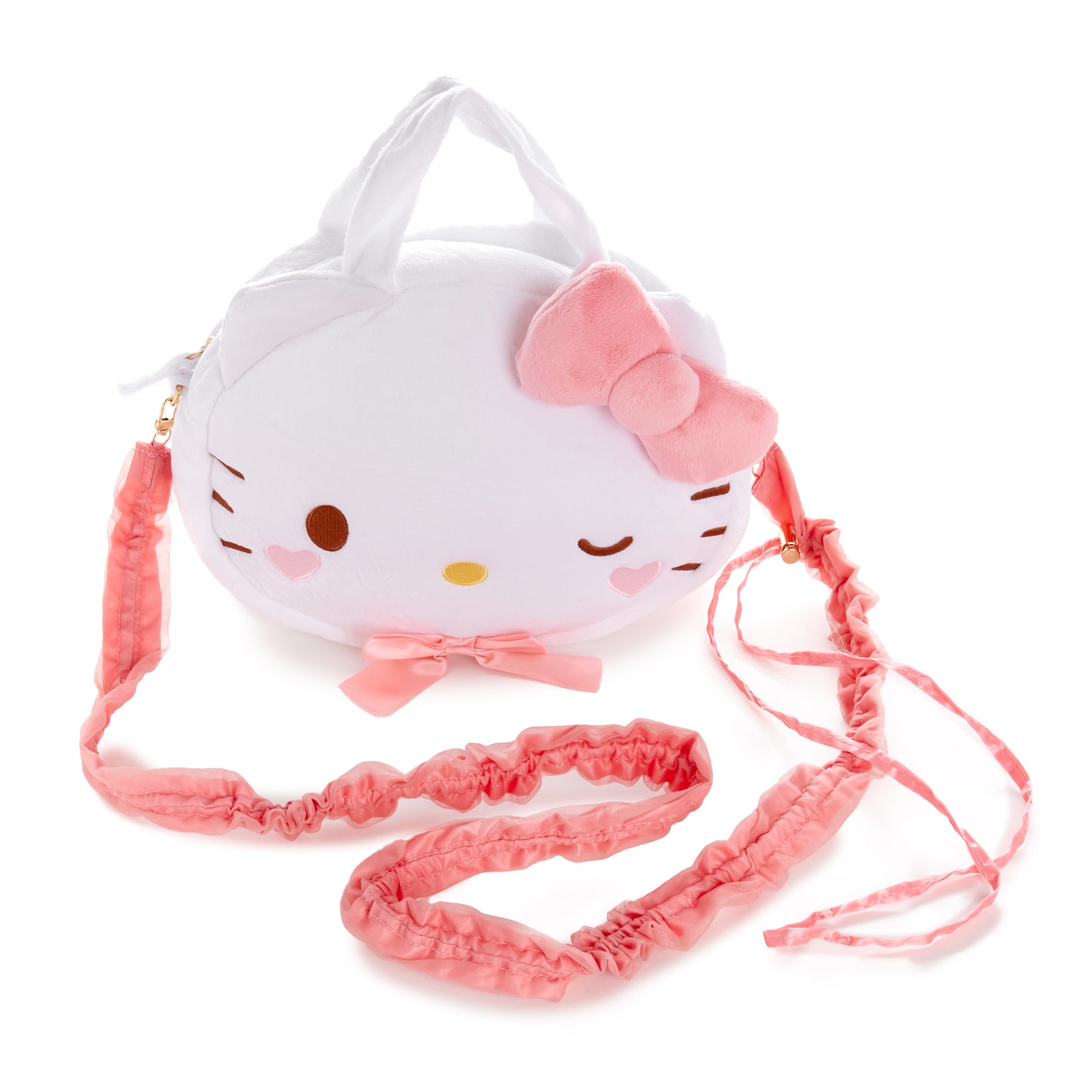 Hello Kitty 2-Way Plush Crossbody Bag (Wink Series) Bags Global Original