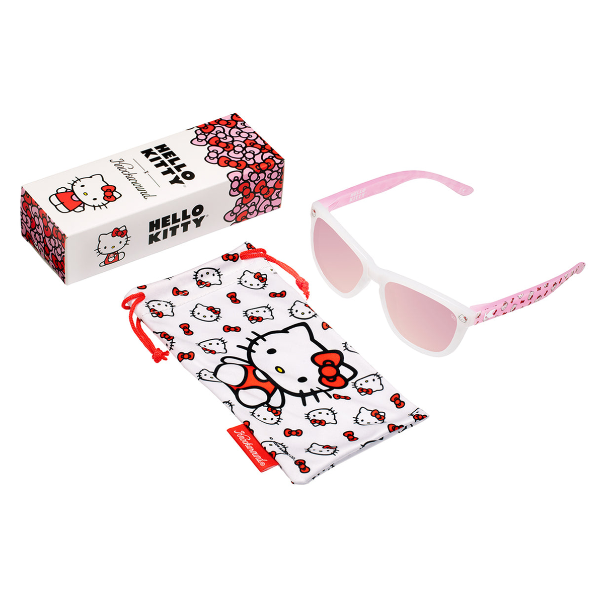 Hello Kitty x Knockaround Kids Pink Sunglasses (Premiums) Accessory KNOCKAROUND   