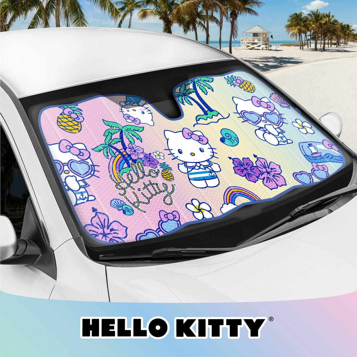 Hello Kitty Car Sun Shade (Summer Sailing) Travel BDK AUTO   