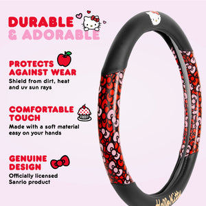 Hello Kitty Red Bow Steering Wheel Cover Travel BDK AUTO   