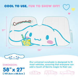 Cinnamoroll Car Sun Shade (Lemon Chill) Travel BDK AUTO   